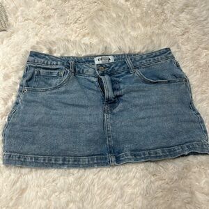 Denim Mini Skirt
